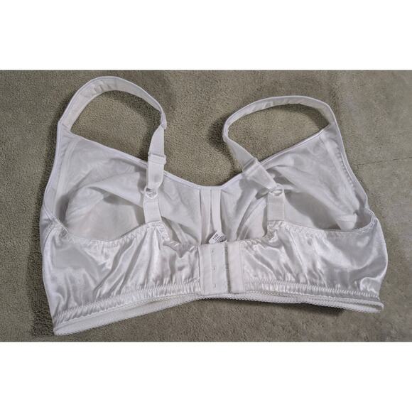 JMS Just My Size No Wire Free 1105 Bra Plus Size 42D 42 D White Comfort Straps - Picture 2 of 4
